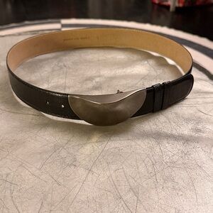 Robert Lee Morris Black Leather Belt